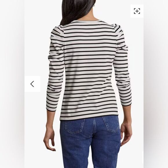Boden
Imogen Breton Stripe Puff Shoulder Bow Top Size 6 - Picture 2 of 10